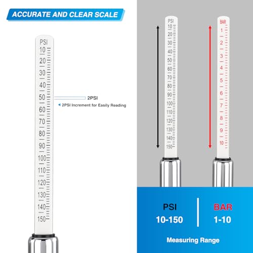 Dual Head Tire Pressure Gauge 10 (1pc Tire Pressure Gauge)