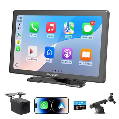 9 Inch Wireless CarPlay Screen for Car (Black / 9inch)