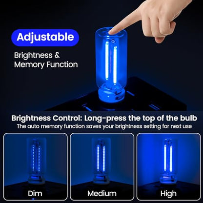 2 PCS Blue Car LED Lights Interior (Blue)