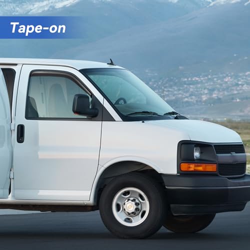 Window Visors Rain Guards for 1996 (1996-2025 Express Van/Gmc Savana)