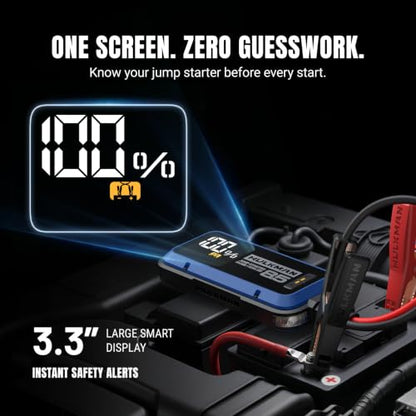 Alpha 85 2000A Smart Battery Jumper Starter Portable for 12V Vehicles