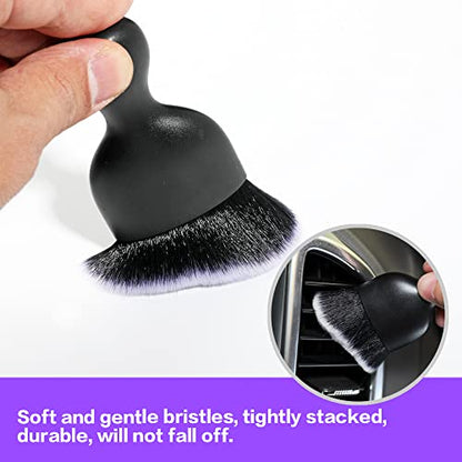 Car Interior Detailing Brush (Black&white With Cap)