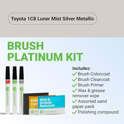 Car Paint Touch Up Brush Kit (Brush - Platinum Kit / Luner Mist Silver Metallic)