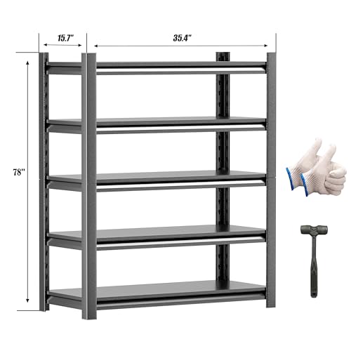 36" W Garage Shelving Unit (78"*35.44*15.7",2 Sets)