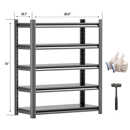 36" W Garage Shelving Unit (78"*35.4*15.73",2 Sets)