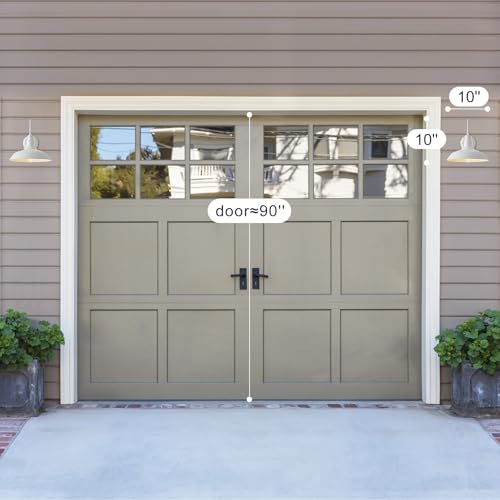 10 Inch Dome Outdoor Gooseneck Barn Lights for Porch (Matte White / 10" Dome)