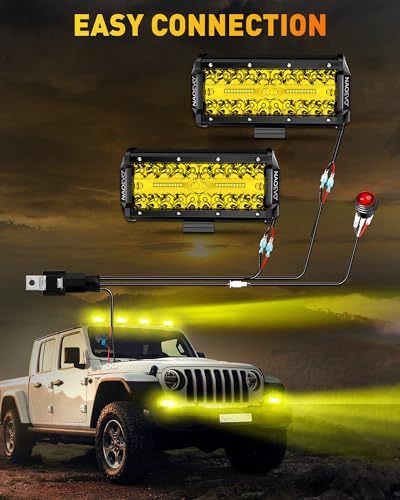 7 Inch LED Light Bar (Yellow)