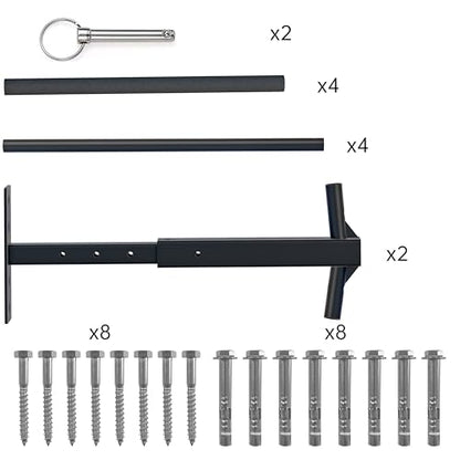 Double Ladder & Kayak Ceiling Storage Rack (Adjustable Double-Sided)