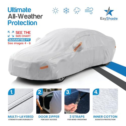 Car Cover Waterproof All Weather. See Vehicle Size (Reflective / A4 - see Vehicle Size Chart)