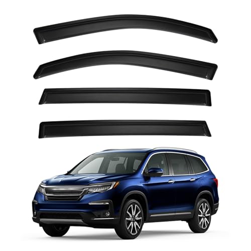 4pcs Window Visors Rain Guards for 2016 (2016-2022 Pilot)