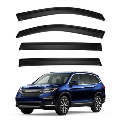 4pcs Window Visors Rain Guards for 2016 (2016-2022 Pilot)