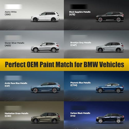 Brooklyn Grey Metallic (For BMW / Brooklyn Grey Metallic(C4P) for Brooklyn Grey Metallic(C4P) Compatible with 2/3/5/7 Series/X1/X2/X3/X4/X5/IX3)