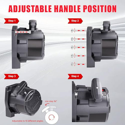 10000 lb. Waterproof IP68 Electric Winch (10000lb Black)