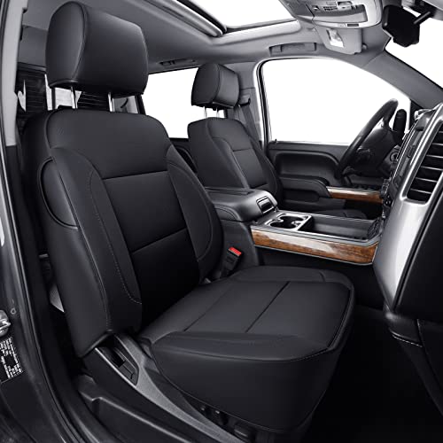 Custom Fit Seat Covers for 2014 (B ( 2014-2018 Crew Cab) / Black)