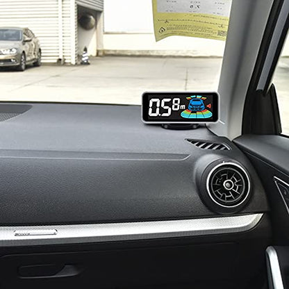 Car Parking Sensors Kit Reverse Radar parktronic System Auto Electronics Vehicle Back Assistant Reverse 8 Sensor (Black)