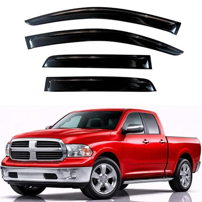 Rain Guards Window Visors for 2009 (2009-2018 RAM 1500 Quad Cab)