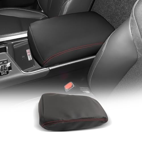 for 2024 2025 2026 Lexus GX 550 Center Console Cover Armrest Box Cover for GX550 (Lexus GX 550-Black leather red line)