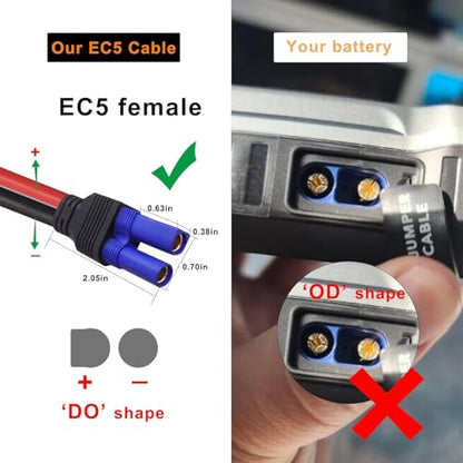 EC5 Jump Starter Cable Battery Clamps