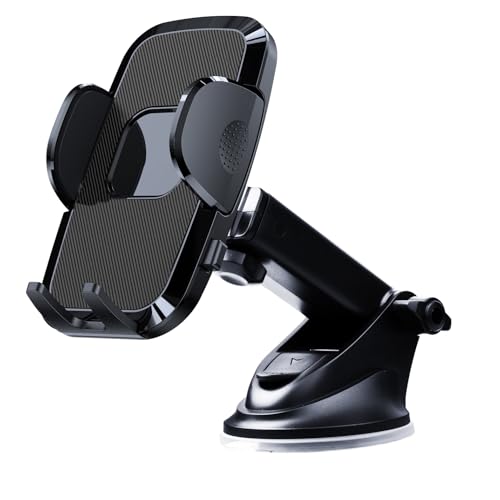 Military grade Construction] Phone Holders for Your Car【Upgraded Suction & Clip】Cell Smartphone Mount Universal Windshield Dashboard Vent Stand Truck Cradle for iPhone 17 Pro Max 16 15 Samsung