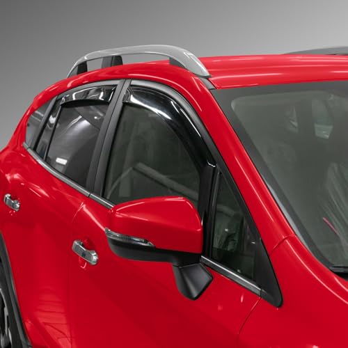 in Channel Extra Durable Rain Guards for Subaru XV Crosstrek 2018 (For XV Crosstrek 18-23/Impreza 17-23 Hatchback)