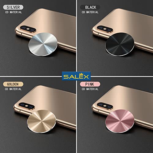 Cute Replacement Metal Plates Set 4 Pack for Magnetic Phone Holder. Kit of 4 Mix Round Discs Without Holes for Car Mount (MIX)