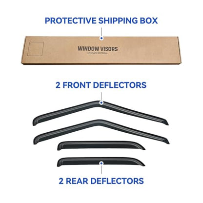 Window Visors Rain Guards for 1995 (1995-2005 Chevrolet S10 Blazer)