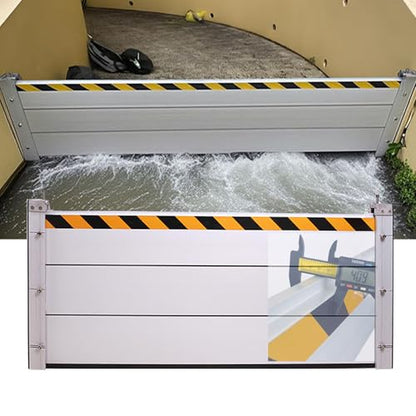 Reusable Heavy Duty Aluminum Flood Barriers for Home Exterior (H 15.7 Inch / L 8FT)