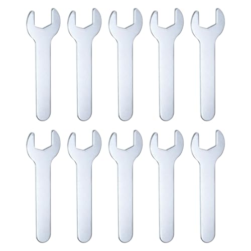 10pcs Small Wrench Open End Wrench 14x87x2mm Metric U (14x87x2mm)