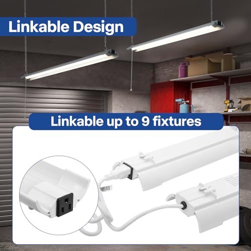 4 Pack 4ft Linkable Led Shop Light