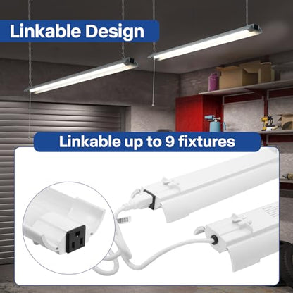 4 Pack 4ft Linkable Led Shop Light