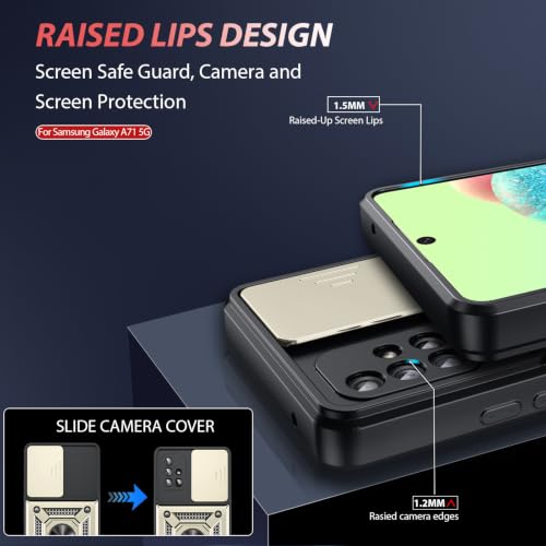 for Samsung Galaxy A71 Case (Samsung Galaxy A71 5G(6.7") / Gold)