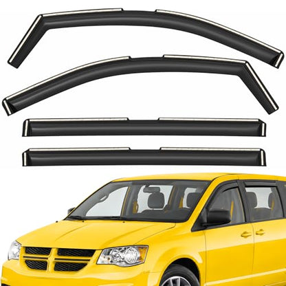 Extra Durable Window Deflectors in (For Dodge Grand Caravan 08-20)