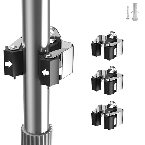 Broom Holder Wall Mount (3 Pack)