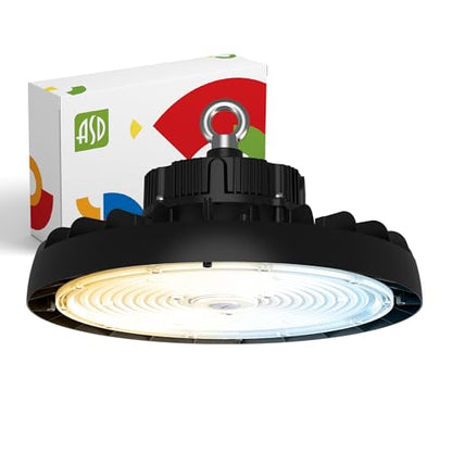 300W LED High Bay UFO Lighting (Black)