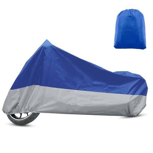 Motorcycle Cover for Harley Davidson Fits Up to 96.46" XL (Blue / XL)