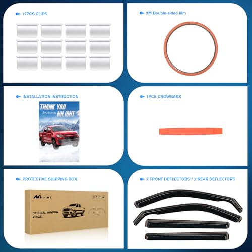 Vent Window Visors for Jeep Compass 2017 (Compass 2017-2026)