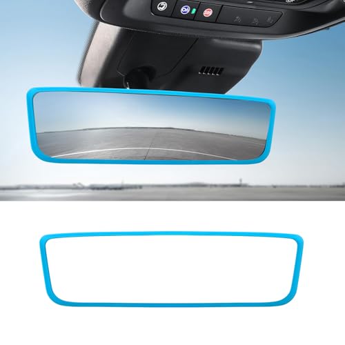 Car Rear View Mirror Protector Frame (Sky Blue-1PCS)