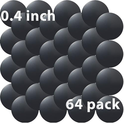 Cell Phone Metal Stickers 0.4 inch for Magnetic Car Mount. Replacement Set of 64 Mini Magnet Metal Plates. Silver Car Sticky Small Round Iron Discs with 3M Adhesive Backing for Case (Round 0.4" [64 Pack])