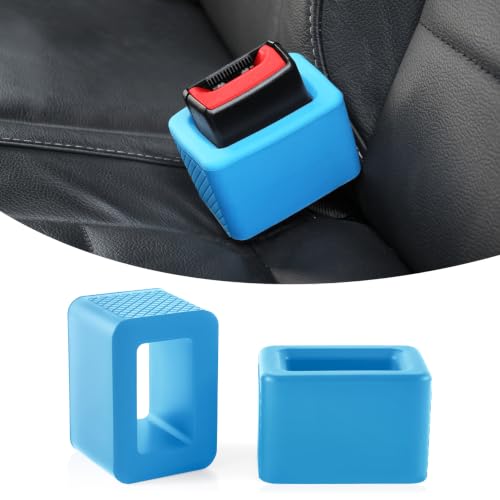 2PCS Seat Belt Buckle Holder (Blue)