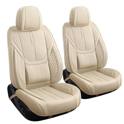 Universal Car Seat Covers for SUVs Sedans Trucks Beige (Beige / Full-Set)