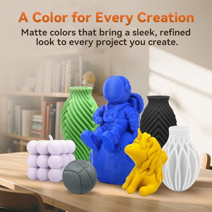 PLA Filament 1.75mm + (Matte Grey)