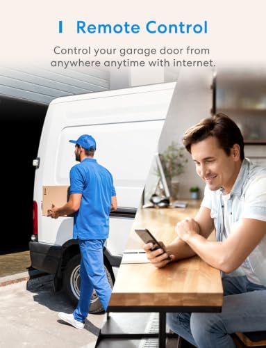 Smart WiFi Garage Door Opener Remote Work with Alexa and Google (MSG100)