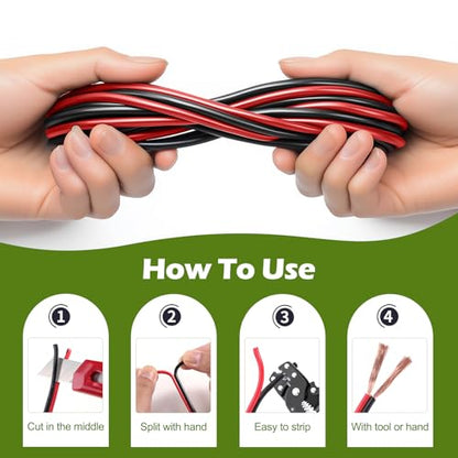 8 Gauge Wire 25FT (25 Feet / 8/2 Gauge)