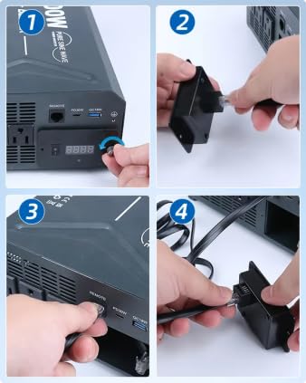 2000 Watt Pure Sine Wave Power Inverter (Gray)