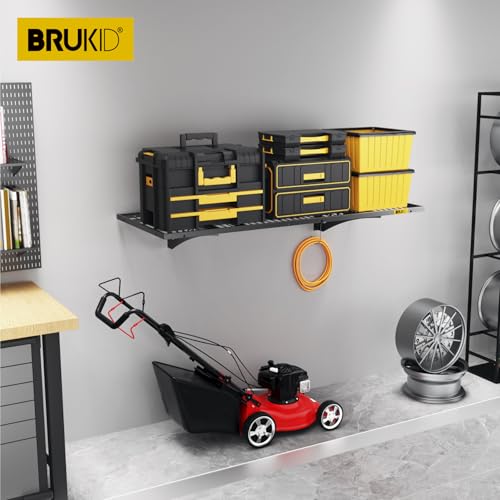 1.64x4ft Adjustable Rail Wall Garage Storage Shelf (1.64x4ft-1pack)