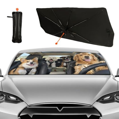 Custom Car Windshield Sun Shade Umbrella Personalized Cover Car Accessories (Custom 2)