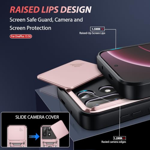 for OnePlus 15 5G Case (OnePlus 15 5G（6.78"） / Rose Gold)