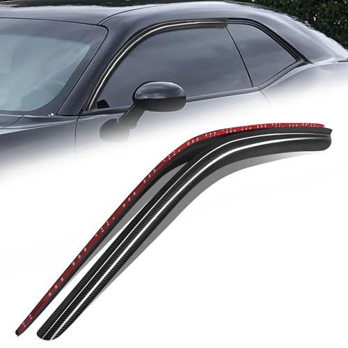 2PCS Tape On Window Visors for 2008 (08-18 Dodge Challenger)