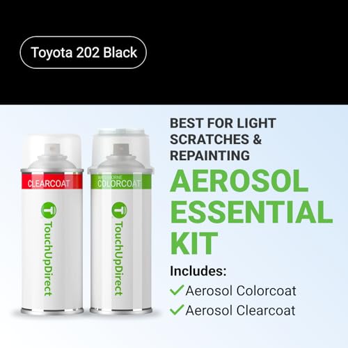 Car Paint Touch Up Spray Kit (Aerosol Spray - Essential Kit / Black)