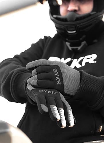 All Weather Motorcycle Gloves for Men & Women (Grey / XX-Large)